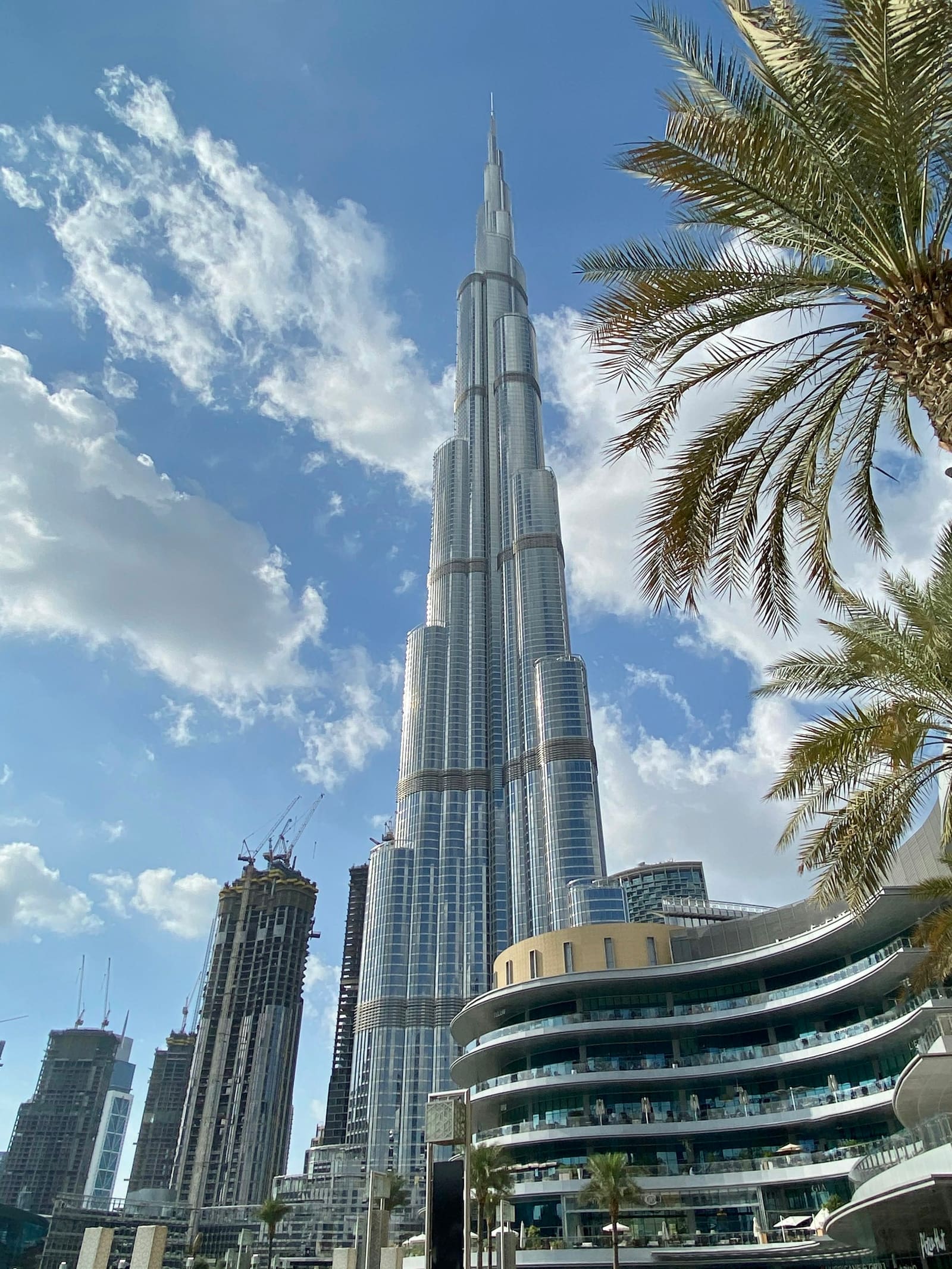 Modern towers at the foot of Burj Khalifa in Downtown Dubai